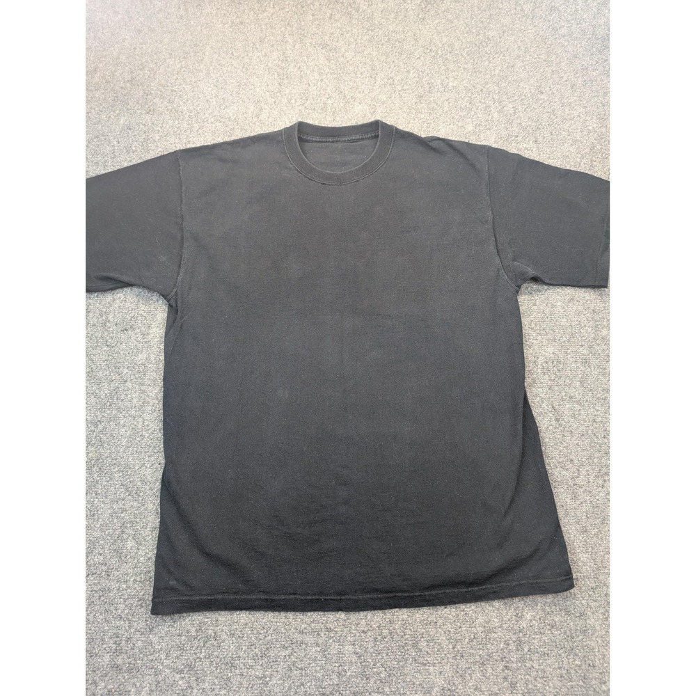 Vintage Here To Kick Ass Shirt Mens‎ Large Black Graphic Tee Back Print 90s 1997